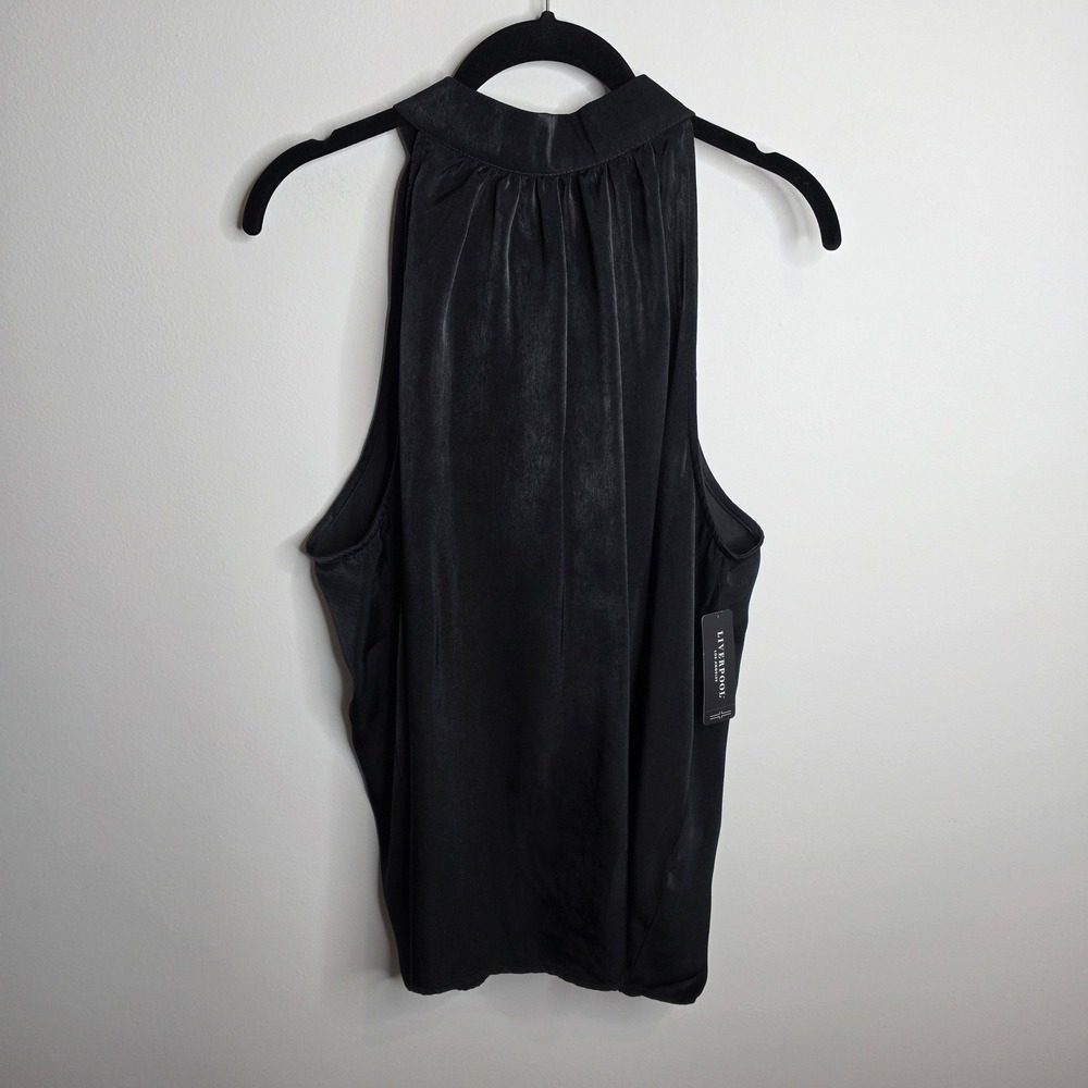 Liverpool Los Angeles NWT Blouse Women XL Bow Neck Halter